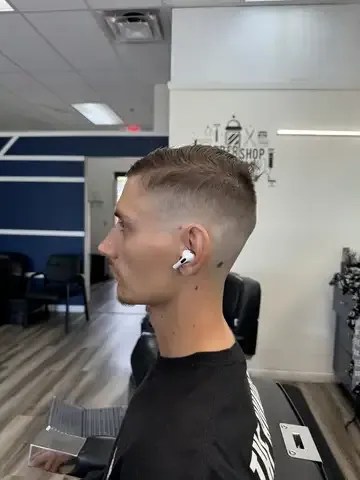 Fresh skin fade haircut at NFL Cuts Barbershop in Peoria, Arizona